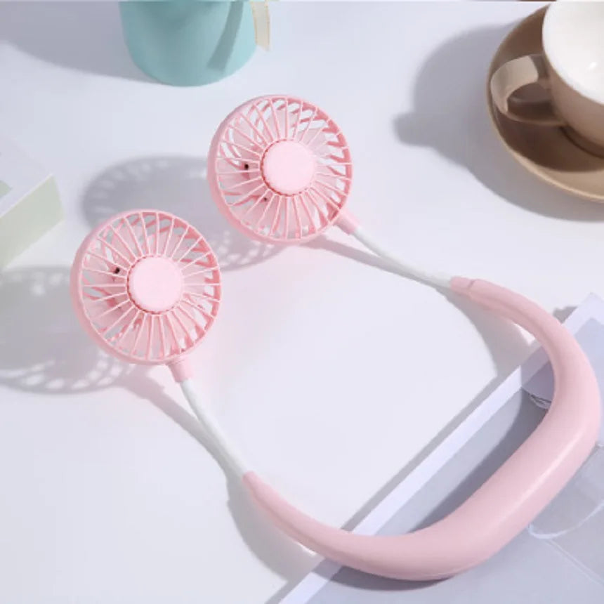 Rechargeable Neck Fan – Portable 3-Speed Hands-Free Cooling for Sports