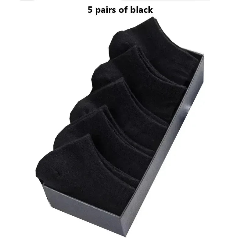 Cotton Ankle Socks – Breathable Solid Color Footwear for Sports and Gym