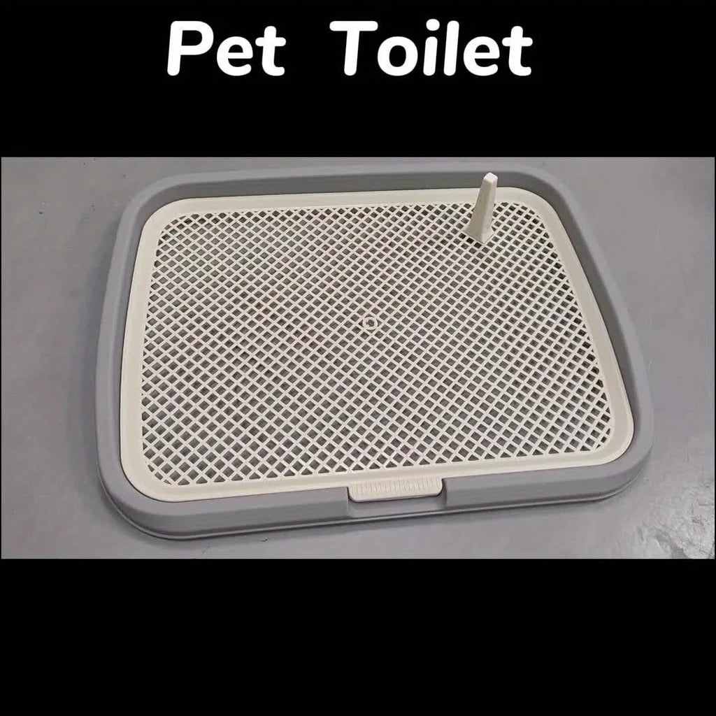 Plastic Dog Potty Tray – Removable Mesh Grid for Indoor House Training