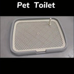 Plastic Dog Potty Tray – Removable Mesh Grid for Indoor House Training