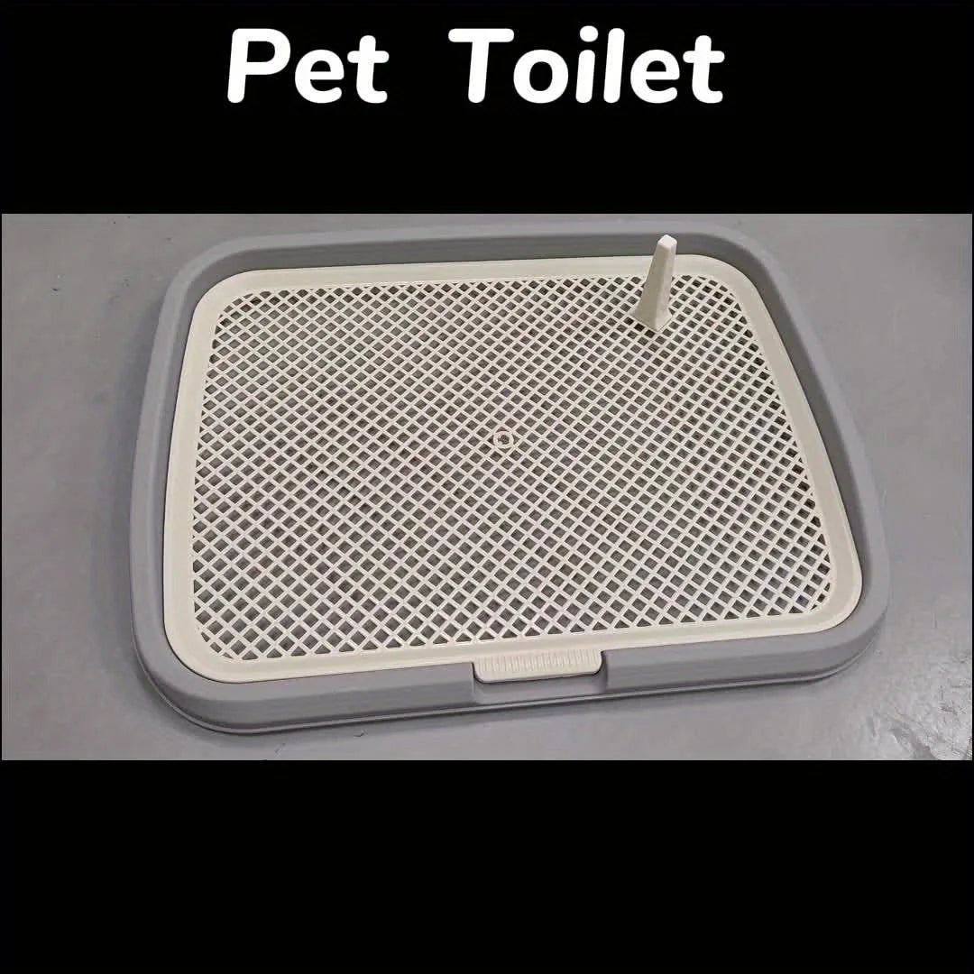 Plastic Dog Potty Tray – Removable Mesh Grid for Indoor House Training