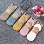 Silicone Invisible Boat Socks – Soft Cotton Women's Ankle Liners for Summer