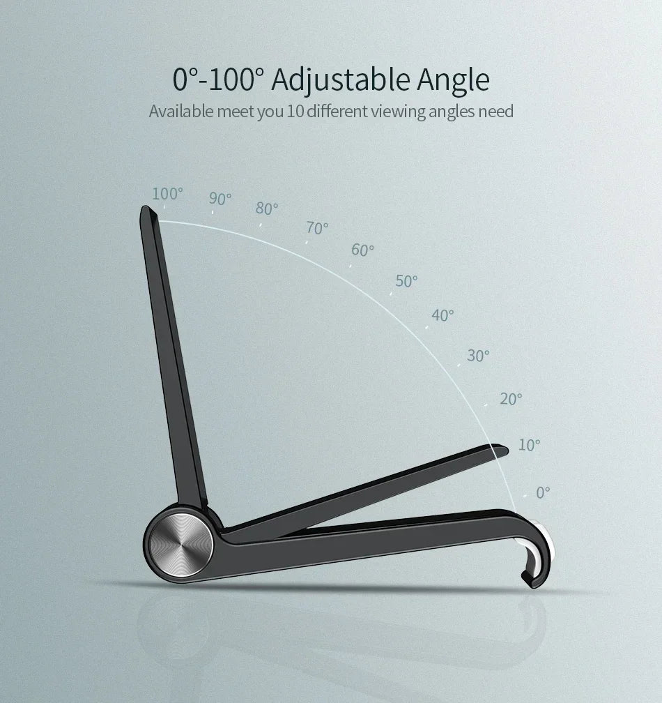 Adjustable Portable Phone Stand – Foldable Desk Holder for Smartphones