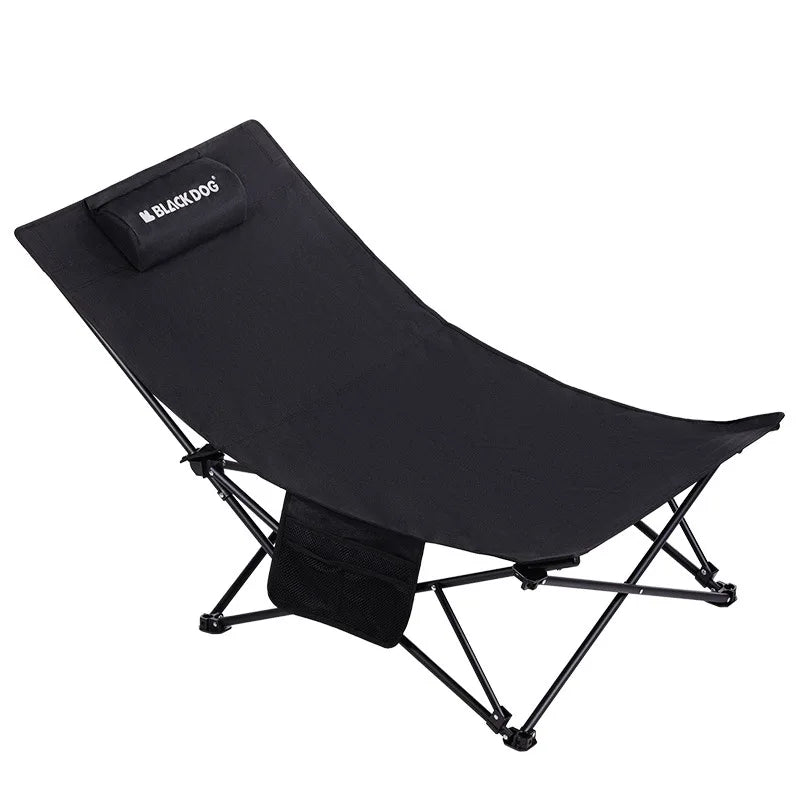 Foldable Camping Chair – Ergonomic Recliner with Pillow for Outdoor Leisure