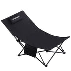 Foldable Camping Chair – Ergonomic Recliner with Pillow for Outdoor Leisure