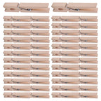 Heavy Duty Wooden Clothes Pins – Spring Clothespins for Laundry and Crafts