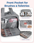 Large Capacity Cosmetic Bag – Wide-Open Makeup Organizer for Travel