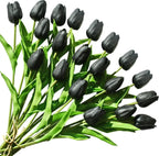 Real Touch Artificial Tulip Flowers – Decorative Floral Bouquet for Wedding Home