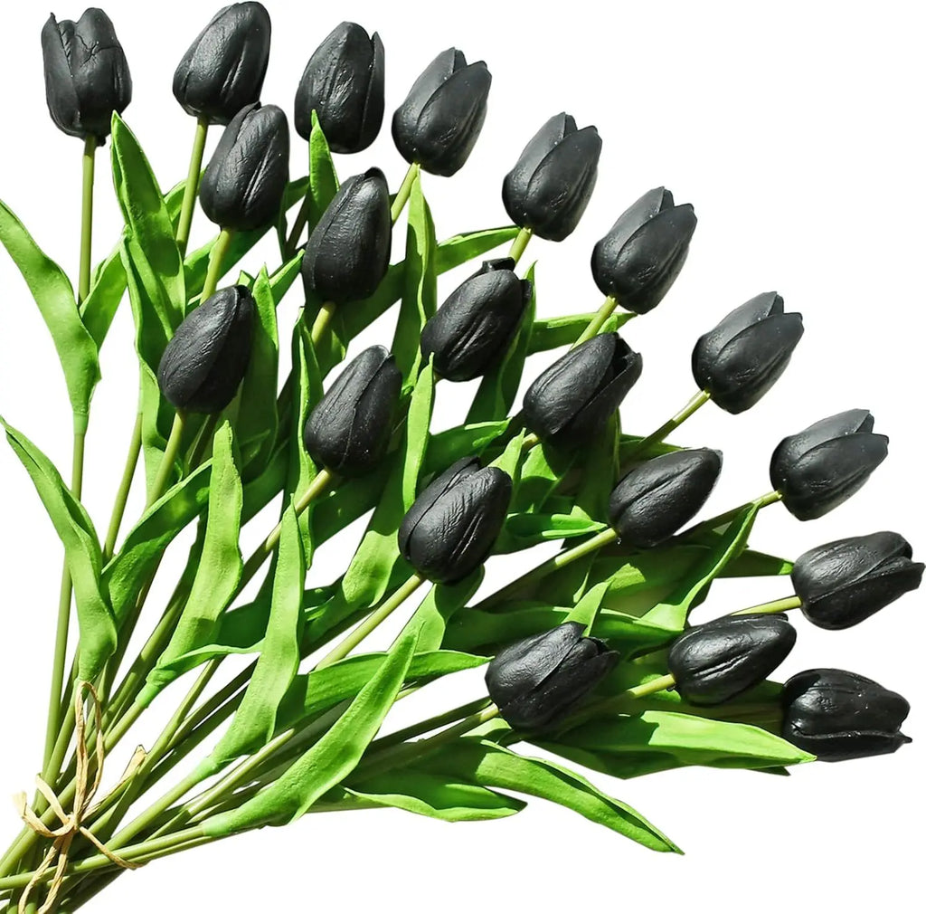 Real Touch Artificial Tulip Flowers – Decorative Floral Bouquets for Weddings