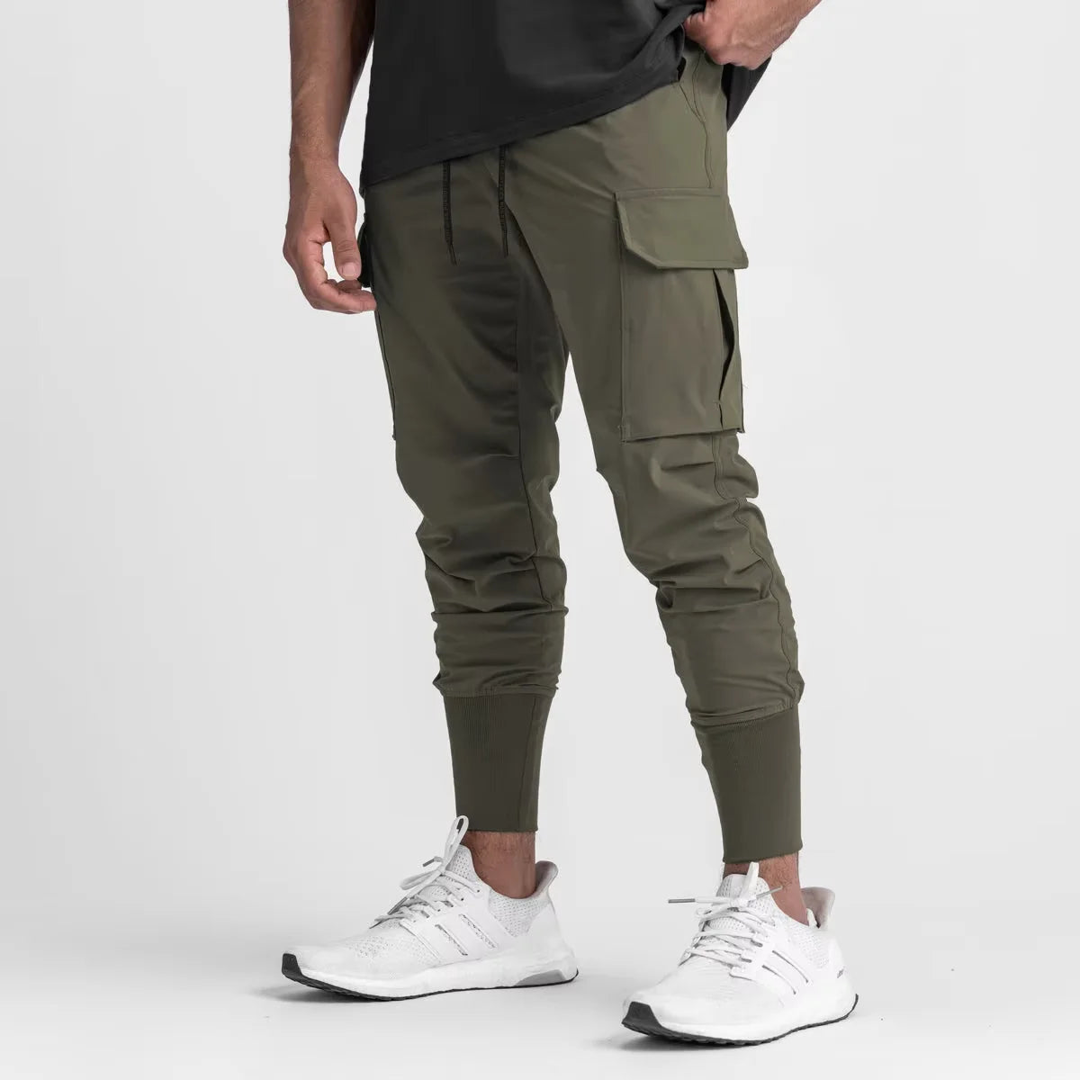 Camouflage Fitness Trousers – Stretchy Quick-Dry Pants for Running and Gym