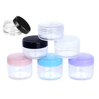 Refillable Cosmetic Sample Jars – Small Plastic Containers for Travel Storage
