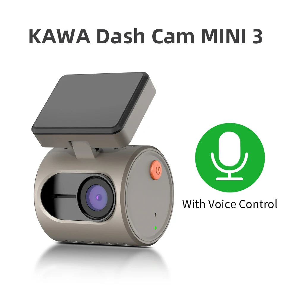 KAWA 2K Dash Camera – Night Vision Video Recorder for Vehicle Security