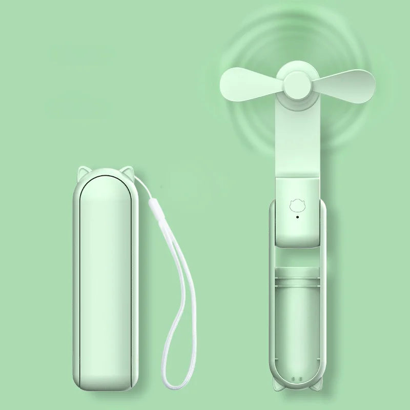 Portable Handheld Turbo Fan – Rechargeable Personal Cooler for Outdoor Travel
