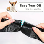 Dog Poop Bags – Leak Proof Waste Bags with Dispenser for Outdoor Walking