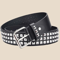 Punk Pyramid Rivet Belt – Metal Studded Hardware for Unisex Y2K Fashion