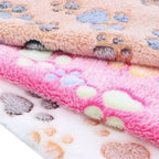 Soft Fluffy Pet Blanket – Cartoon Pattern Mat for Cats and Dogs
