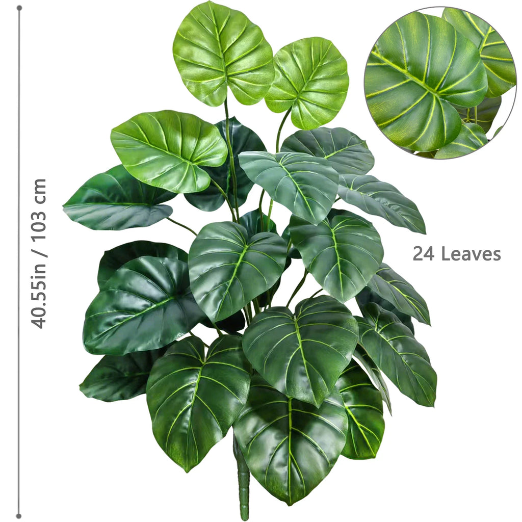 Artificial Monstera Plant – 104cm Plastic Palm Tree for Home Office Decor
