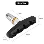 60mm Threaded V-Brake Pads – All-Weather MTB Brake Shoes for Mountain Bikes