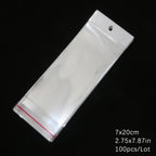 Self-Sealing Cellophane Bags – Transparent Adhesive Packaging for Gifts and Treats