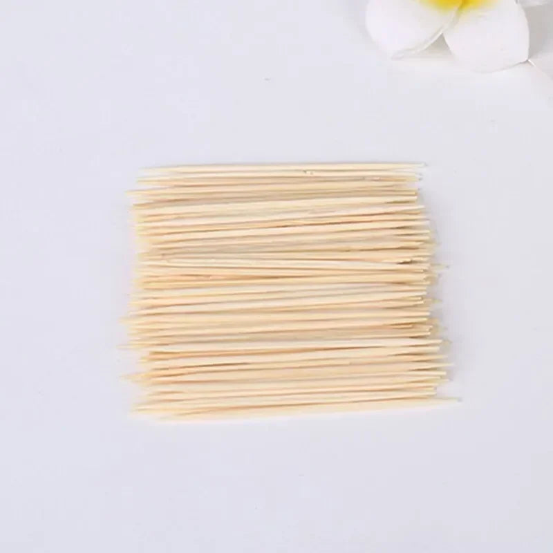 Natural Bamboo Toothpicks – Sturdy Wood Dental Picks for Home and Restaurant