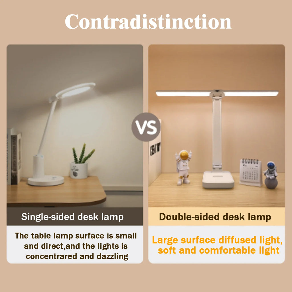 Dimmable LED Desk Lamp – Rechargeable Eye Protection for Bedroom Study