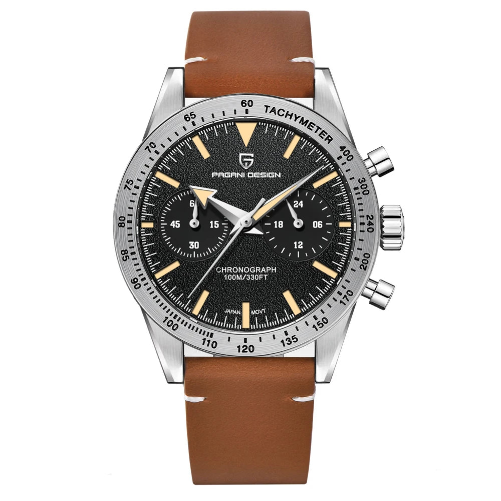Pagani Design Moon Chronograph – Retro Sports Quartz Watch for Men