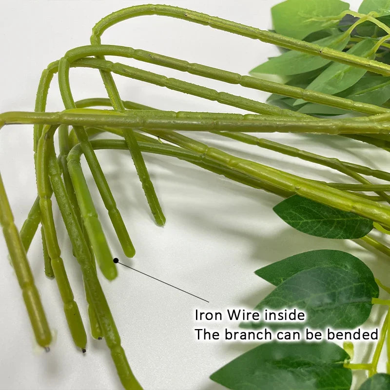 Silk Wisteria Hanging Vines – 110cm Artificial Flower Garland for Wedding Decor