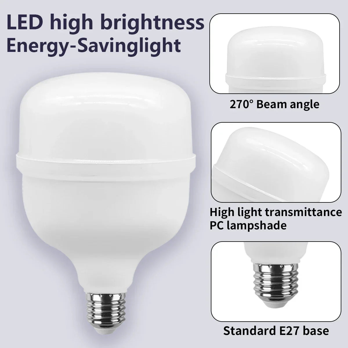 Super Bright 50W LED Bulb – Energy Efficient Lighting for Home Living Room