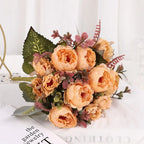 Artificial Peony Flower Bundle – Silk Floral Arrangement for Wedding Decor