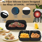 Reusable Silicone Air Fryer Tray – Non-Stick Baking Basket for Ninja Foodi