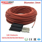 Carbon Fiber Heating Cable – 12K Infrared Wire for Radiant Floor Warming