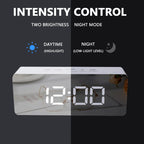 LED Digital Desktop Alarm Clock – Temperature Display for Home and Office