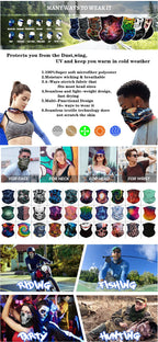 Breathable Neck Gaiter – Quickdry Face Shield for Hiking Cycling Fishing