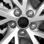 Wheel Center Hubcaps – Mitsubishi Ralliart Emblem for Car Rim Customization