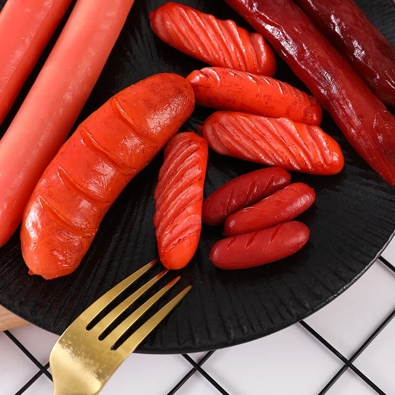 Artificial Grilled Sausage Models – Realistic Food Props for Restaurant Decor