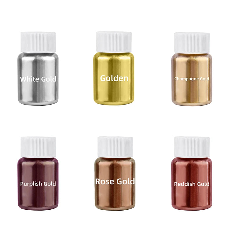 Edible Metallic Glitter Powder – Gold and Silver Dust for Cake Decoration