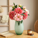 Large Silk Peony Bouquet – Realistic Artificial Flowers for Home Wedding Decor