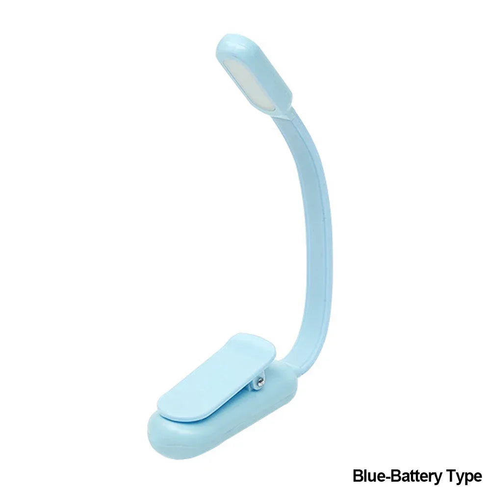 Rechargeable Clip-On Reading Lamp – Adjustable LED Book Light for Travel