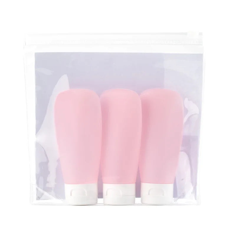 Refillable Squeeze Bottle Kit – Portable Travel Containers for Toiletries