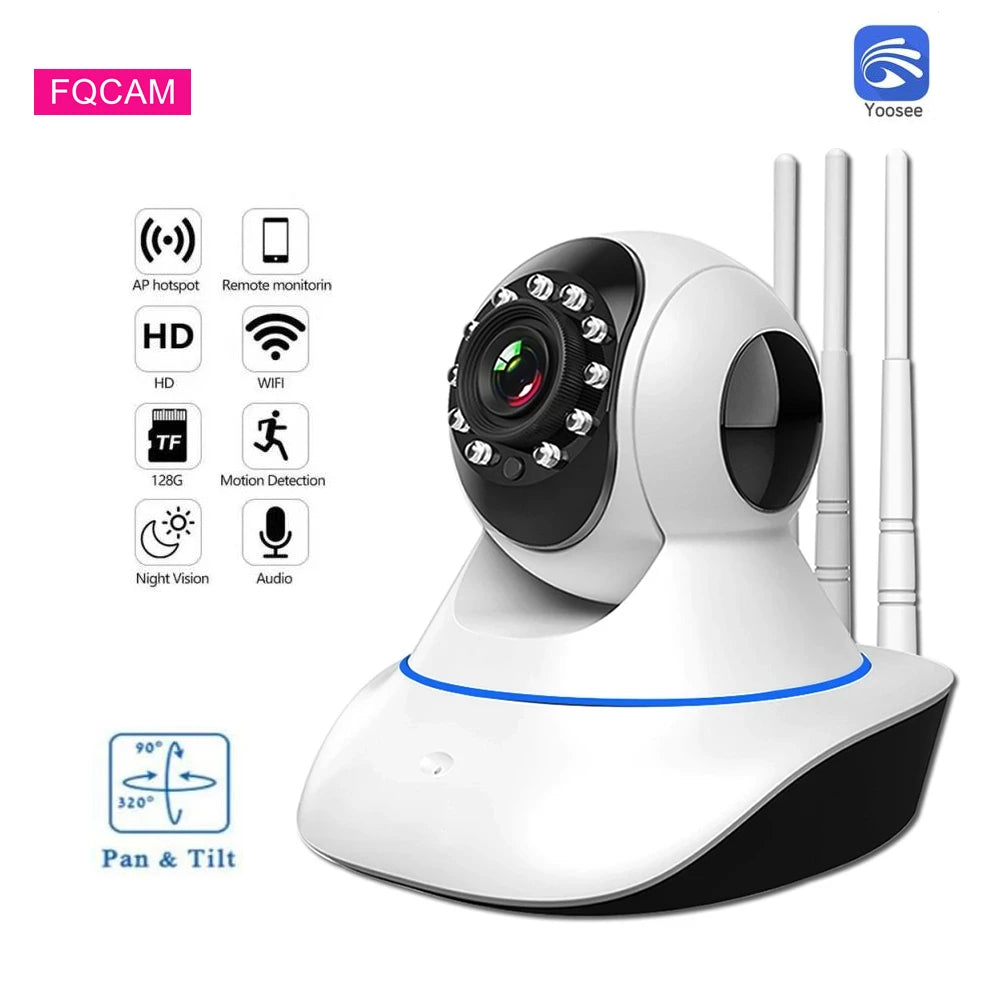 Wireless Pan Tilt Security Camera – 1080P WiFi Monitor for Home Indoor Safety