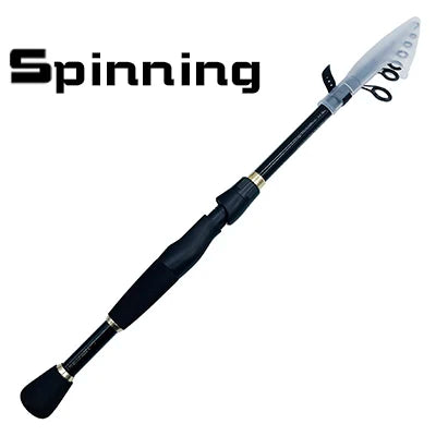 Telescopic Carbon Fishing Rod – Ultralight Spinning Pole for Outdoor Angling
