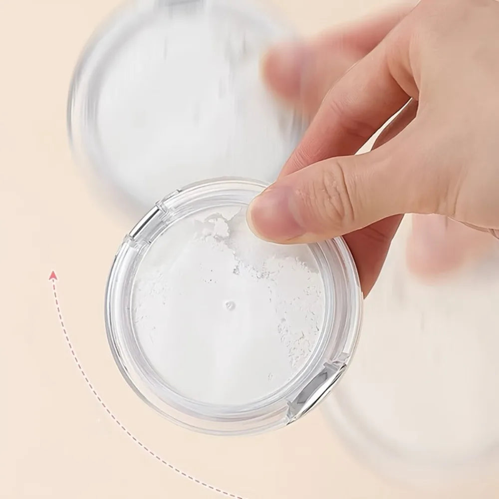 Leak Proof Loose Powder Case – Portable Travel Container for Makeup Touch Ups