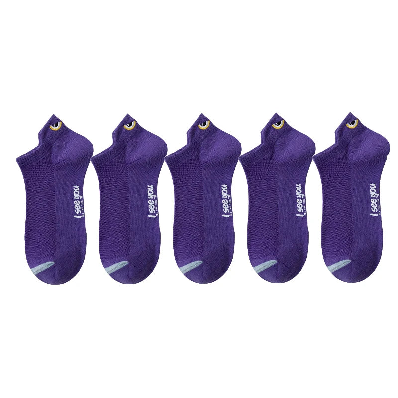 Breathable Ankle Socks – Thin Low-Cut Athletic Wear for Men and Women