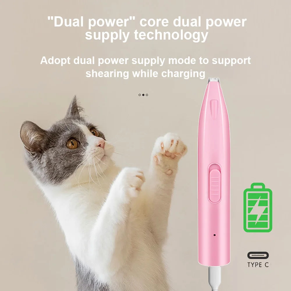 Electric Pet Hair Trimmer – Professional Grooming Tool for Dogs and Cats