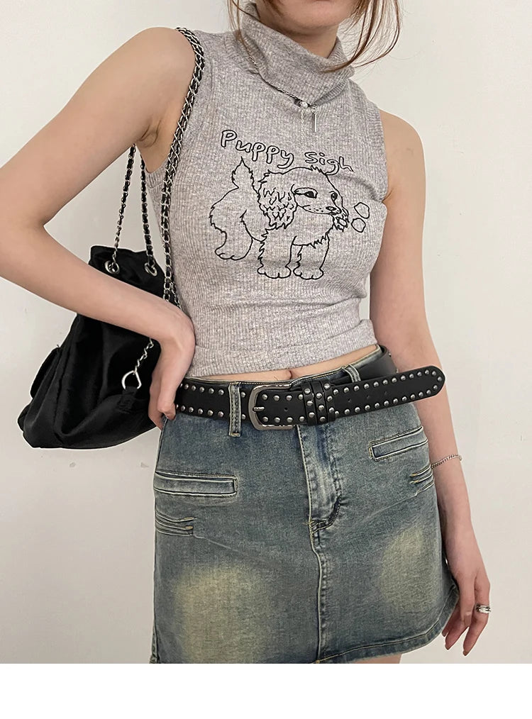 Rivet Studded Leather Belt – Fashion Waist Accessory for Women