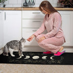 Gothic Moon Kitchen Runner – Anti-slip Printed Floor Mat for Witchy Home Decor