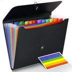 Accordion File Organizer – 13 Pockets for Office and Classroom Use