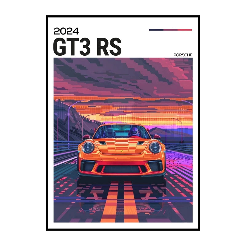 911 GT3 RS Canvas Print – Supercar Wall Art for Car Enthusiast Decor