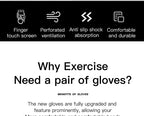 Anti-Slip Full Finger Cycling Gloves – Breathable MTB Gear for Men and Women