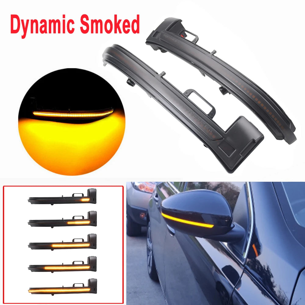 Dynamic LED Side Mirror Indicators – Sequential Turn Signals for Peugeot 308 II